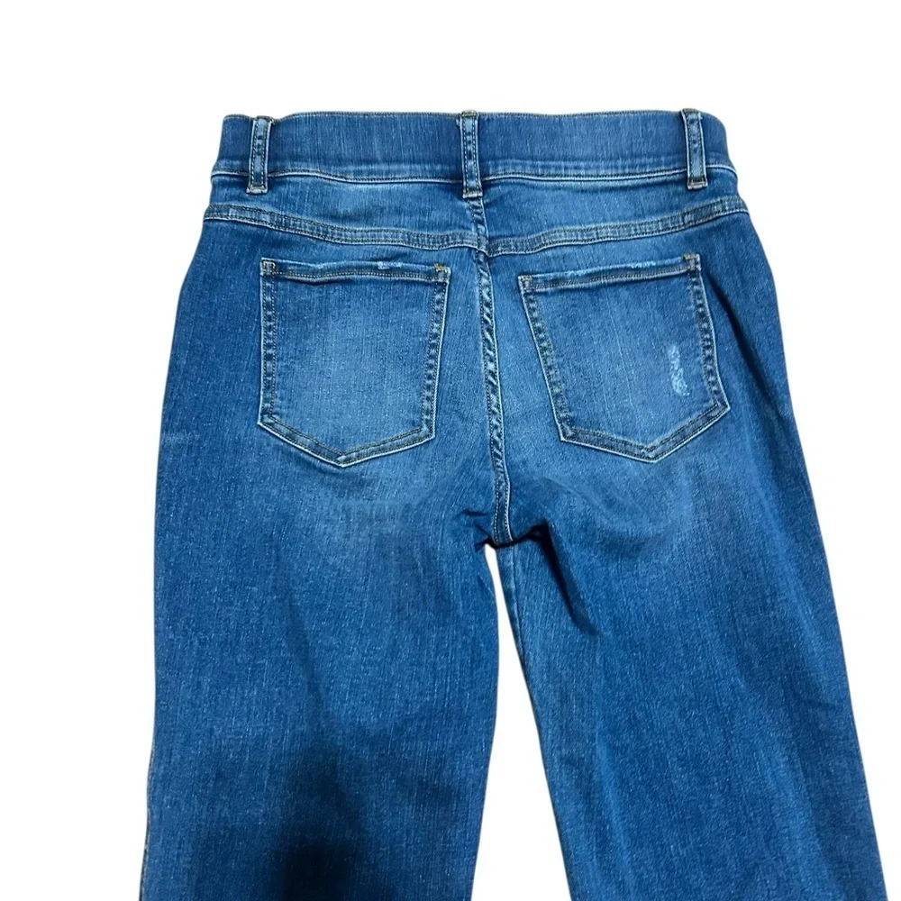 Spanx Ankle Straight Leg Jeans in Vintage Indigo Medium Wash Denim 20356Q Size S - Picture 8 of 11